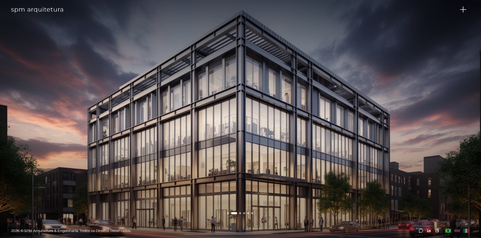 Prévia do site Escritórios PM